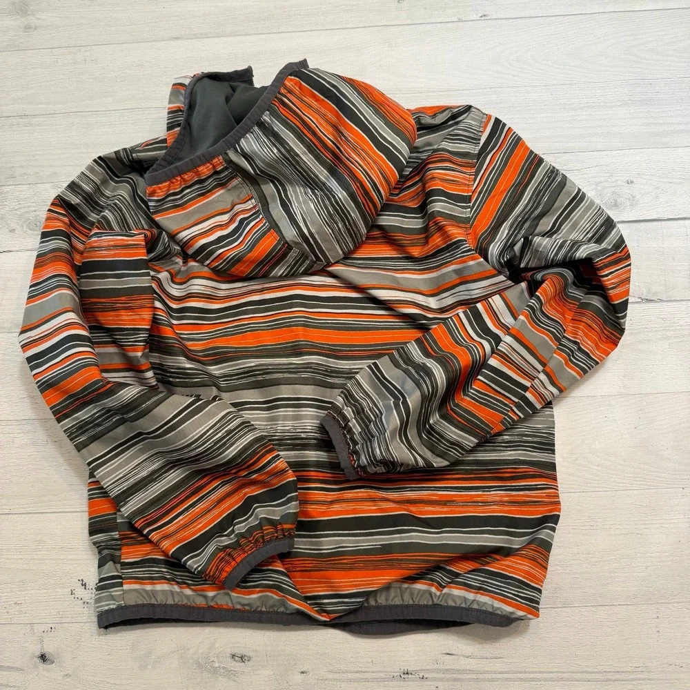 Columbia kids lightweight jacket orange and‎ grey youth small 8